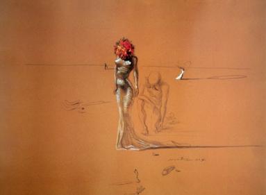 “Femme à la tête de fleurs” - Salvador Dali