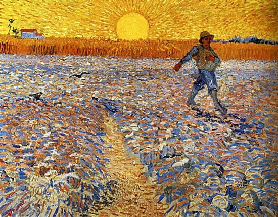 Le Semeur au soleil couchant - Vincent Van Gogh