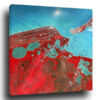 Tableau Abstrait Bleu Et Rouge