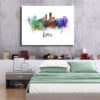 Tableau Abstrait Lyon au mur