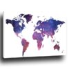 Tableau Carte Du Monde Sur Fond Blanc