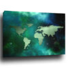 Tableau Carte Du Monde Vert