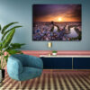 Tableau Coucher De Soleil Moderne au mur