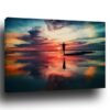 Tableau Coucher De Soleil Moitié Reflet Mer