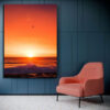 Tableau Coucher De Soleil Océan au mur