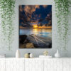 Tableau Coucher De Soleil Pas Cher au mur