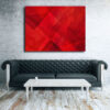 Tableau Couleur Rouge au mur
