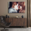Tableau Couple Qui S'Embrasse au mur