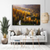 Tableau Forêt Automne au mur