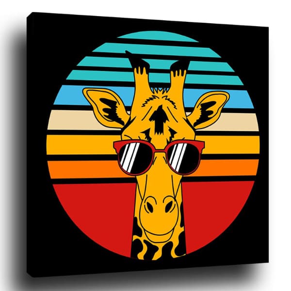 Tableau Girafe Pop Star