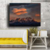 Tableau Montagne Artiste au mur