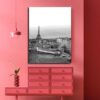 Tableau Paris Noir Et Blanc au mur