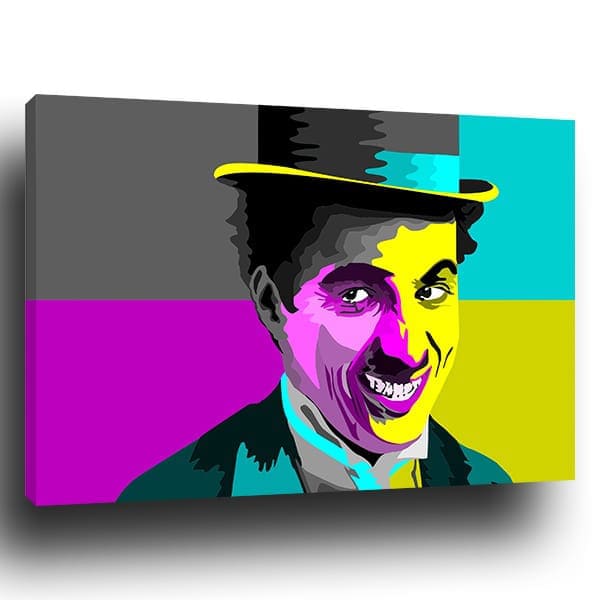 Tableau Pop Art Charlie Chaplin