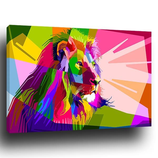 Tableau Pop Art Lion