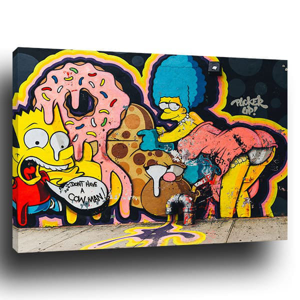 Tableau Street Art Simpsons