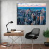 Tableau Ville Moderne au mur