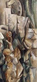 Violon et Palette - une peinture de Fernand Léger