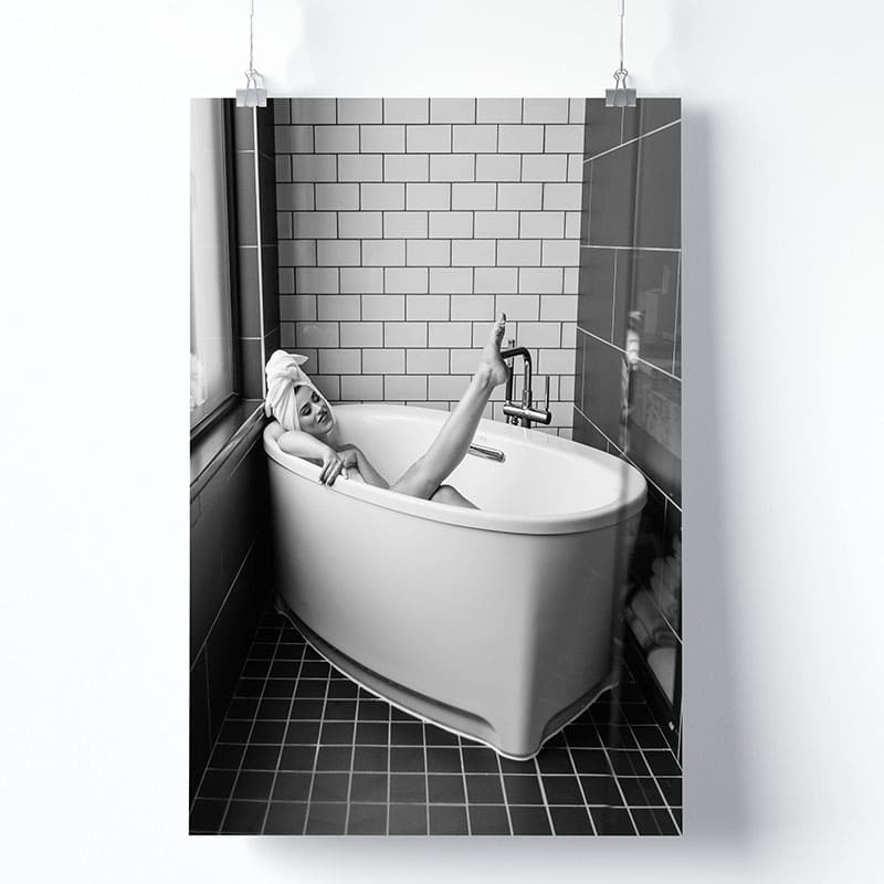 Art mural de salle de bain tableau noir et blanc : Cotton Co Truck  Décoration murale de salle de bain personnalisée Salle de bain de la ferme  signes de salle de bain