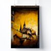 Tableau Street Art Lyon Version affiche photo imprimée