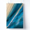 Tableau Abstrait Bleu Et Beige – Image 3