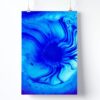 Tableau Abstrait Bleu Et Blanc Chambre – Image 3