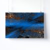 Tableau Abstrait Bleu Et Or – Image 3