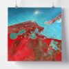 Tableau Abstrait Bleu Et Rouge – Image 3