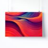 Tableau Abstrait Bleu Orange – Image 3