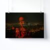 Tableau Abstrait Moderne Rouge Et Noir – Image 3