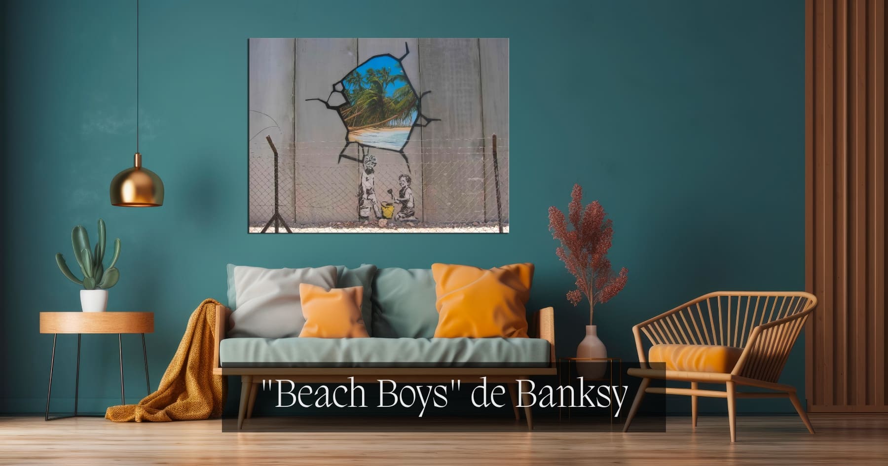 Tableau Street art "Beach Boys" de Banksy