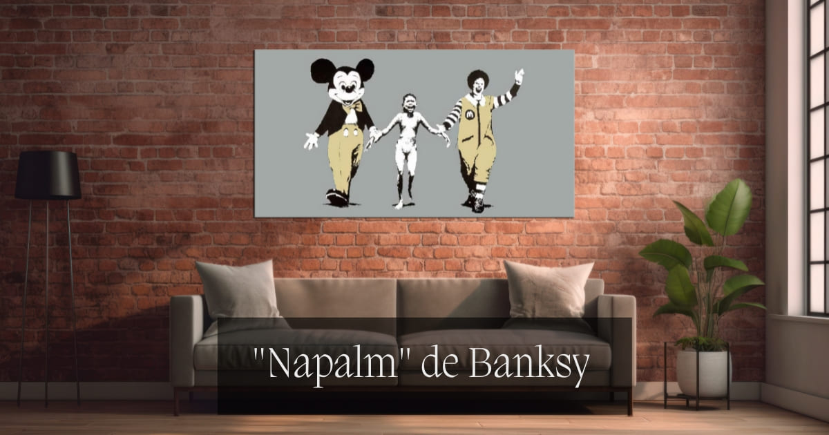 Tableau Street art "Napalm" de Banksy