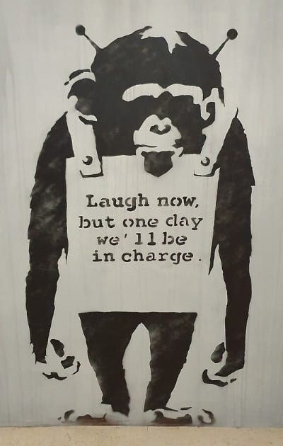 "Laugh Now" de Banksy