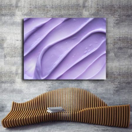 Tableau Abstrait Pas Cher Violet au mur