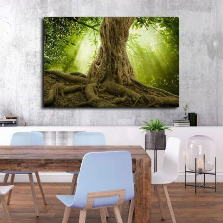 Tableau Arbre Bois au mur