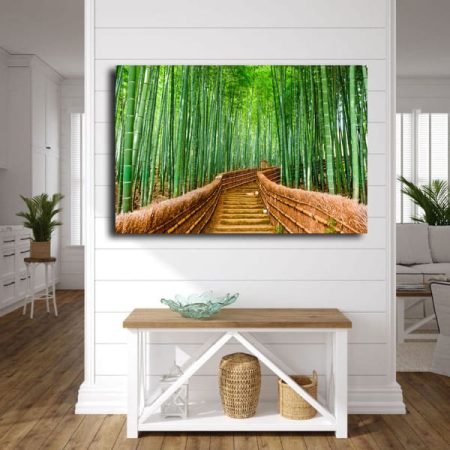 Tableau Forêt De Bambou au mur