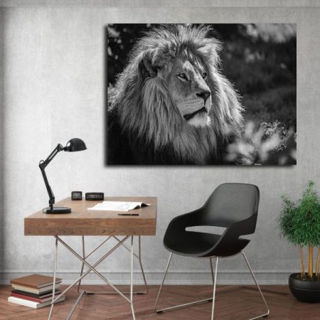 Tableau Lion Pour Salon au mur