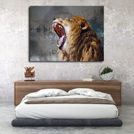 Tableau Lion Roar au mur