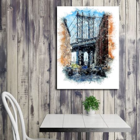 Tableau New York Peinture au mur