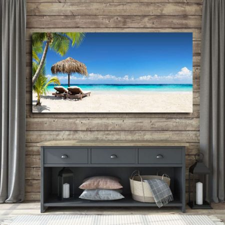 Tableau Plage Paradisiaque au mur