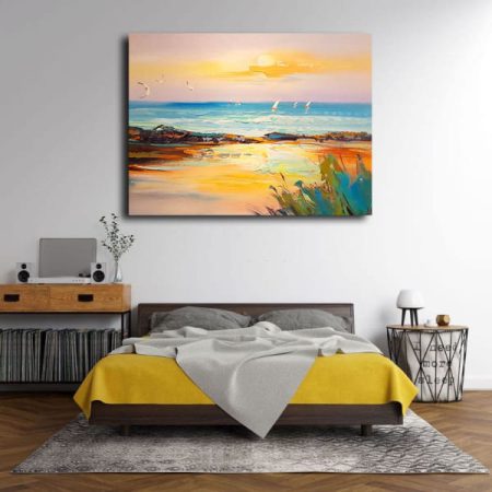 Tableau Plage Peinture au mur