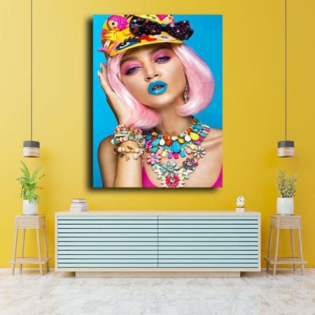 Tableau Pop Art Photo au mur